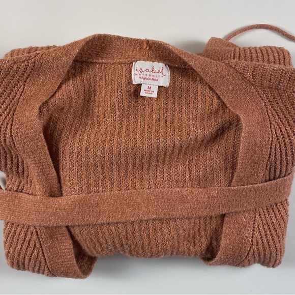 Isabel Maternity Pink Cotton Blend Cardigan | Size M - Picture 2 of 9